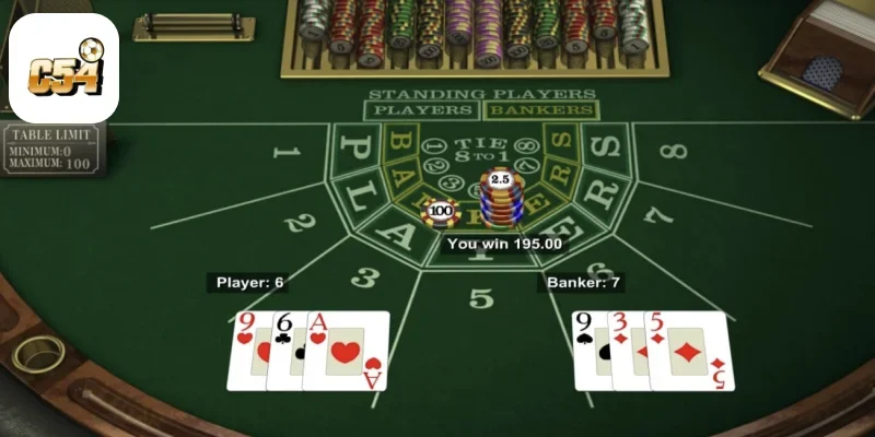 Quy tắc cơ bản trong cách chơi baccarat tại nhà cái C54