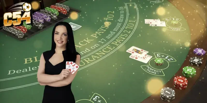 Blackjack chiến thuật thắng C54 - Bí quyết làm chủ bàn cược 2 Tổng quan về game Blackjack tại cổng game C54