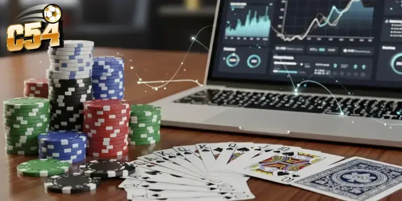 Các vòng cược thực tế trong một ván Poker Texas Hold'em C54